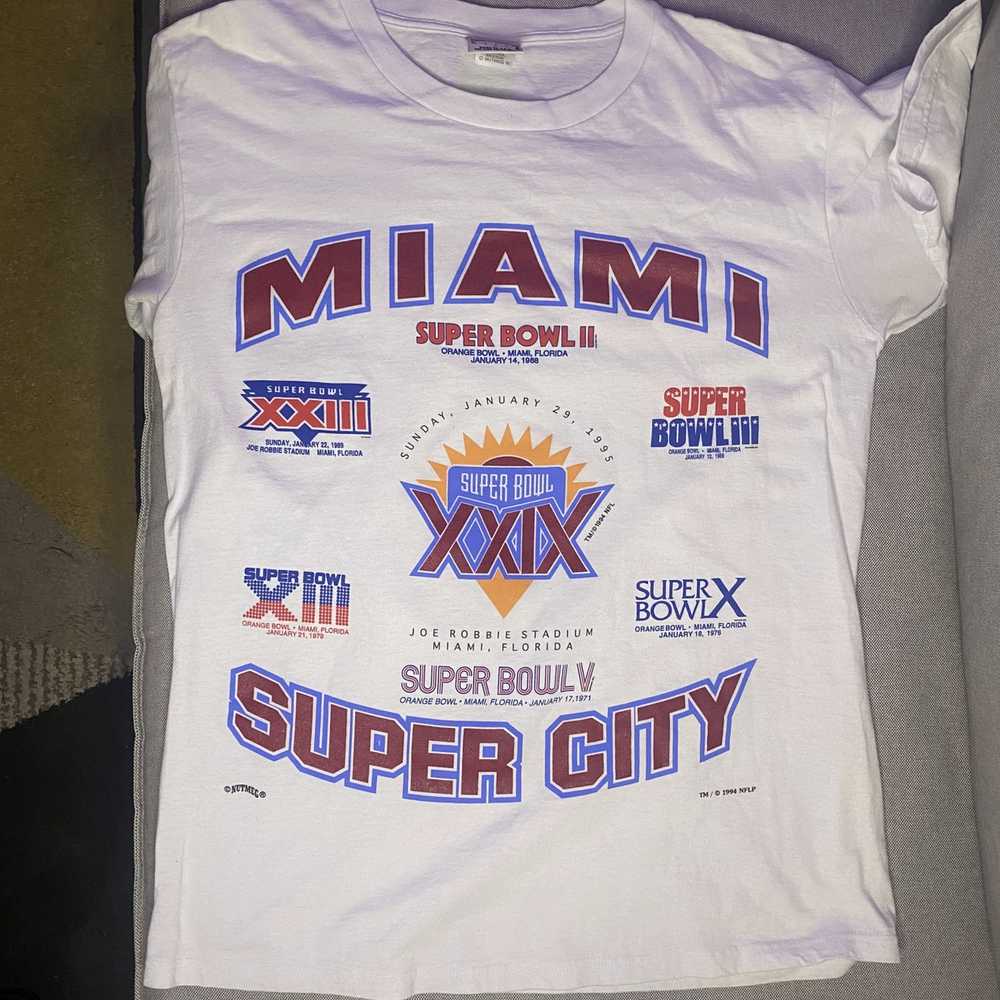 Nutmeg Vintage Miami Superbowl T-Shirt - image 1