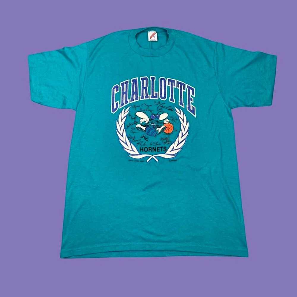 Jerzees Vintage 1988 Charlotte Hornets T-Shirt - image 1