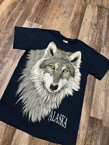 Vintage wolf t-shirt alaska - Gem