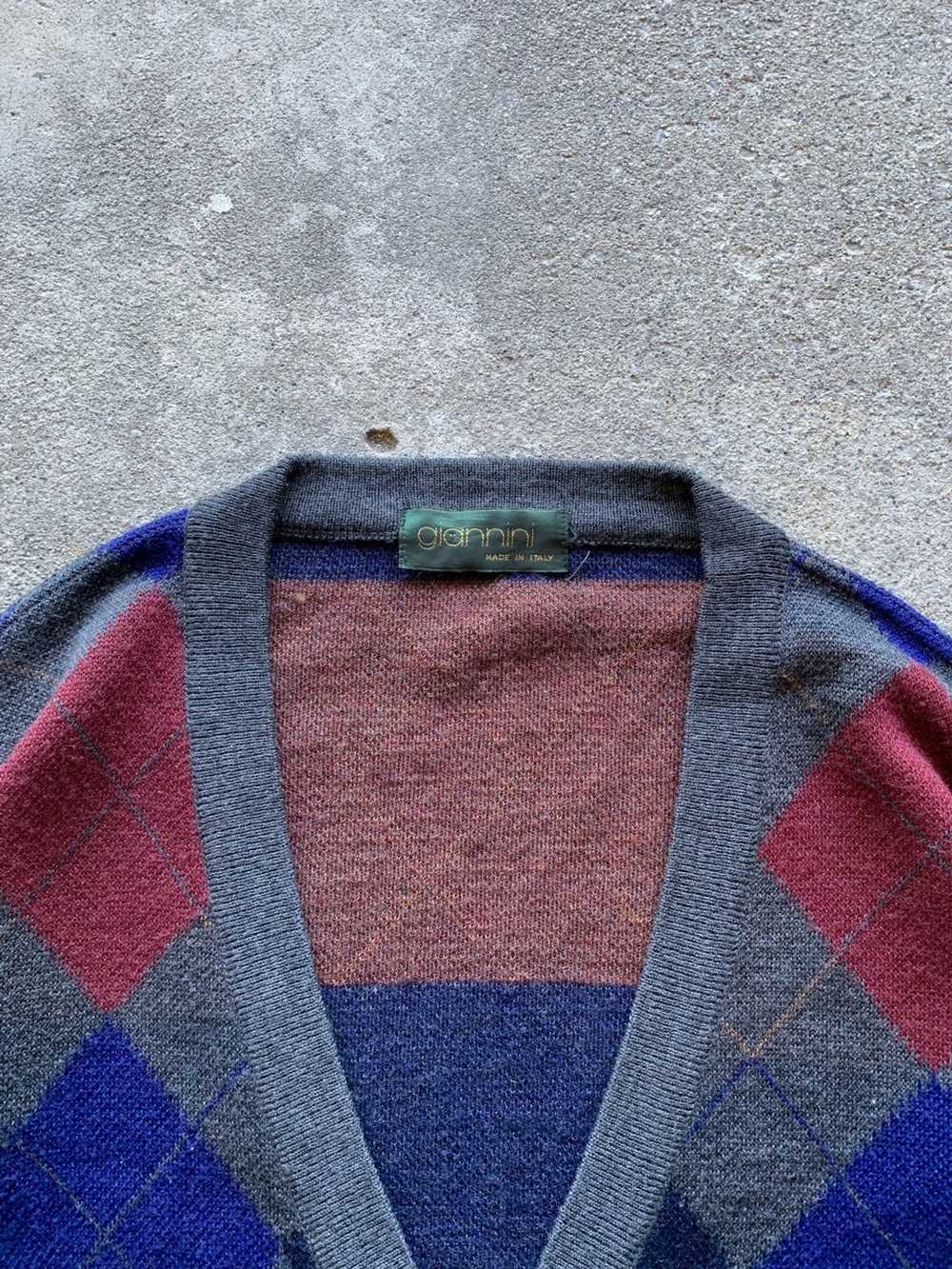 Coloured Cable Knit Sweater × Japanese Brand × Vi… - image 5