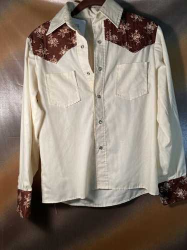 Vintage 1970’s vintage button down western shirt. 