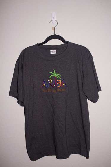 Vintage 90s Aruba Embroidered T-Shirt