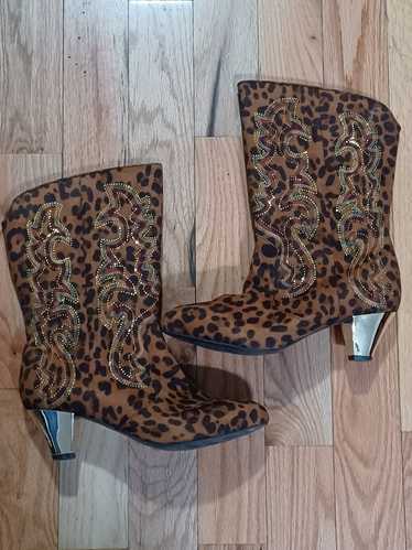 Streetwear Joan Boyce Cheetah Print Boots