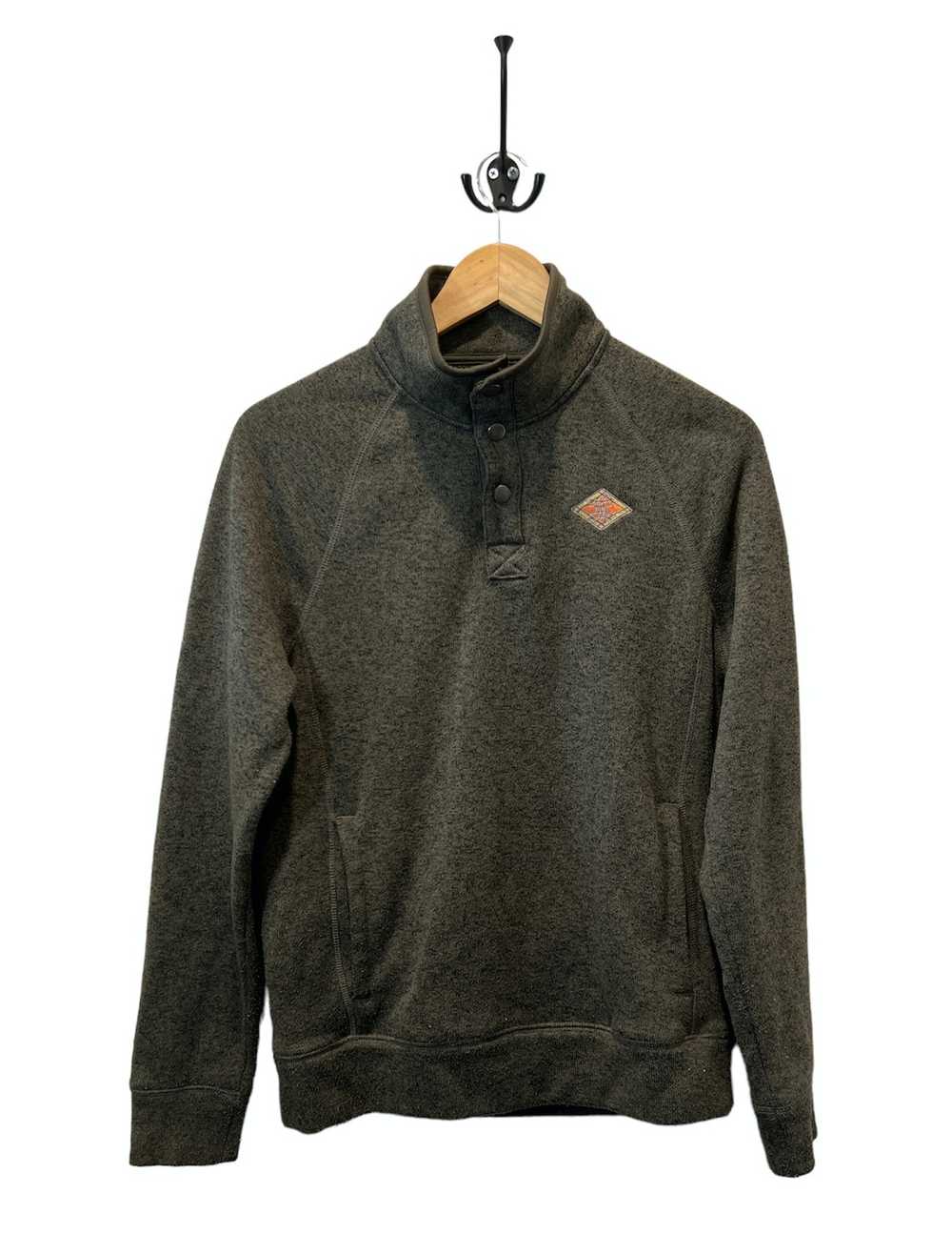 Sonoma Sonoma Green Three Quarter Snap Pullover - image 1