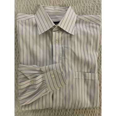 Canali Shirting Stripe Straight Collar Shirt - image 1