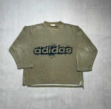 Adidas × Vintage Sweatshirt Crewneck Adidas 90’s … - image 1