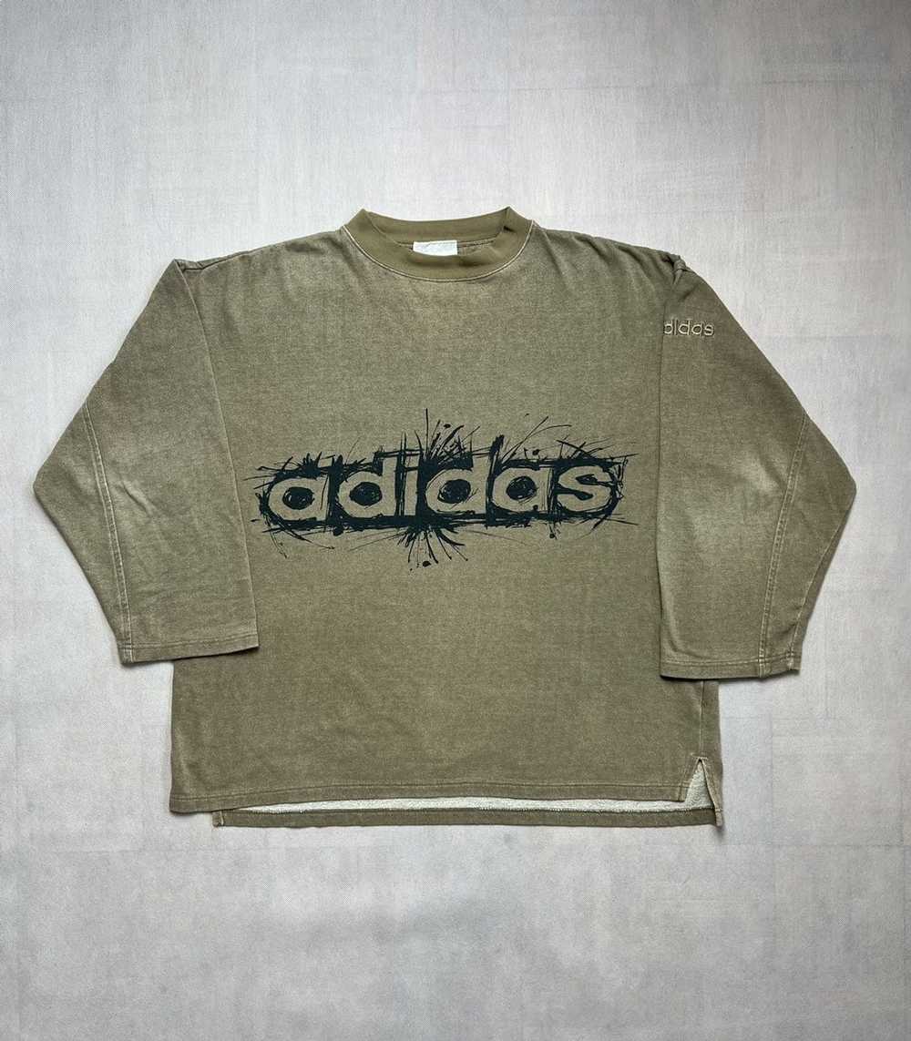 Adidas × Vintage Sweatshirt Crewneck Adidas 90’s … - image 3