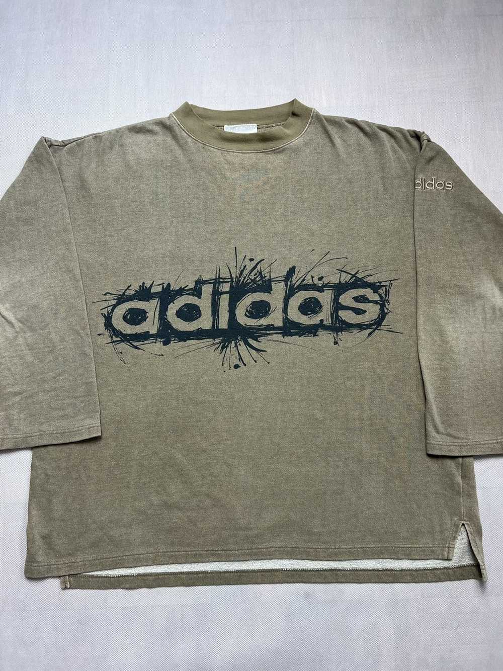 Adidas × Vintage Sweatshirt Crewneck Adidas 90’s … - image 5