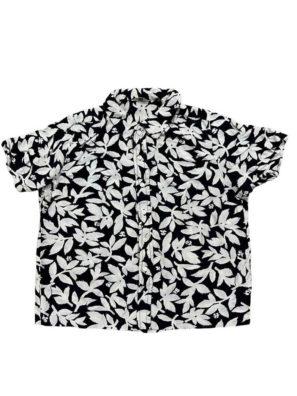 45rpm × Hawaiian Shirt 45rpm Rayon Marijuana Prin… - image 1