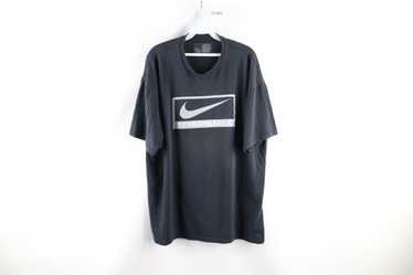 Vtg Nike Center / Mid Logo Swoosh Tee Shirt Travis Scott New / Black /  Small