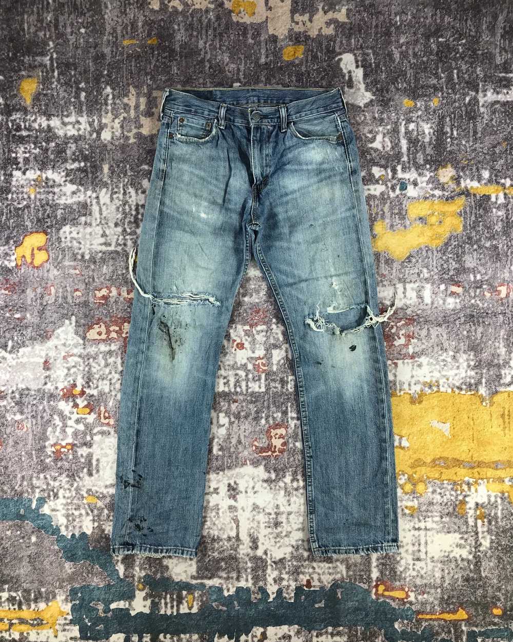 Levi's × Vintage Vintage Ripped Levis 513 Jeans-J… - image 1