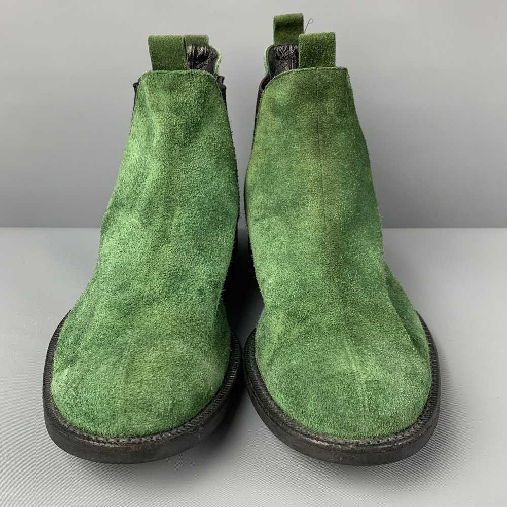 Comme Des Garcons Homme Plus Green Black Suede An… - image 4