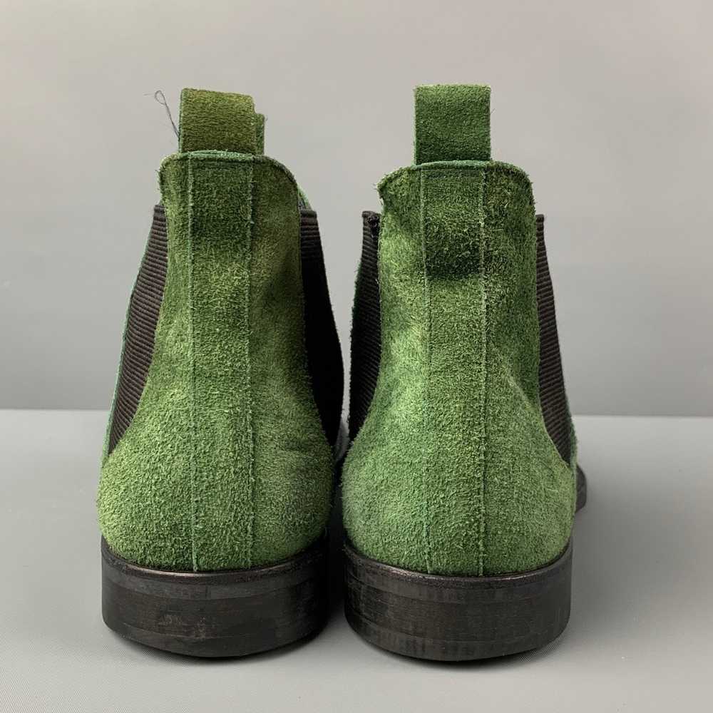 Comme Des Garcons Homme Plus Green Black Suede An… - image 5