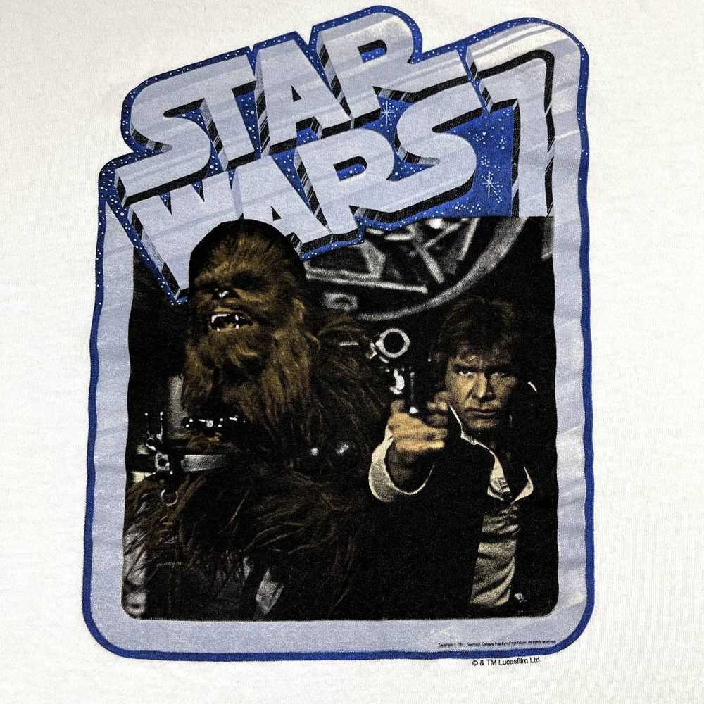 Star Wars Star Wars T-Shirt Medium White Han Solo… - image 3