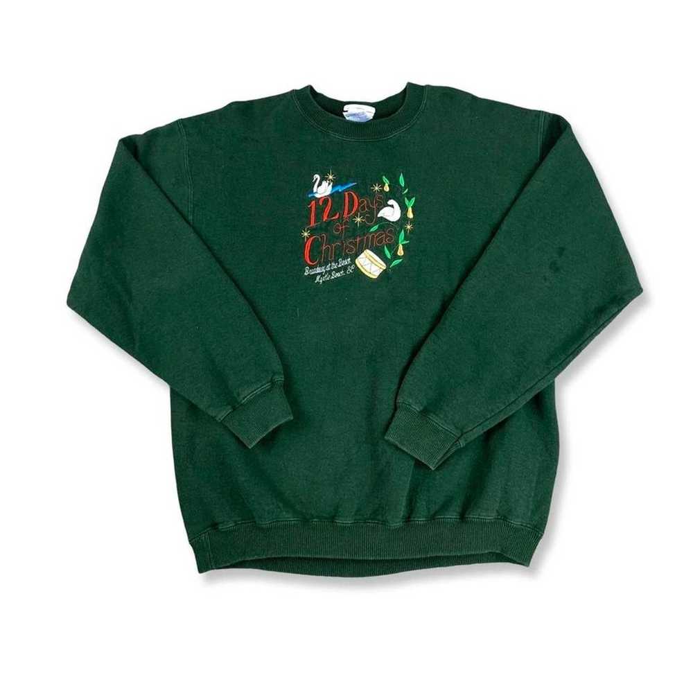 Gildan Vintage 90s Christmas Sweatshirt - image 1