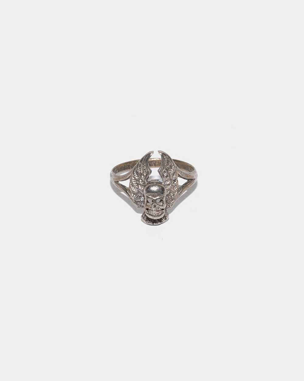 Vintage Sterling Silver Skeleton Ring Gem