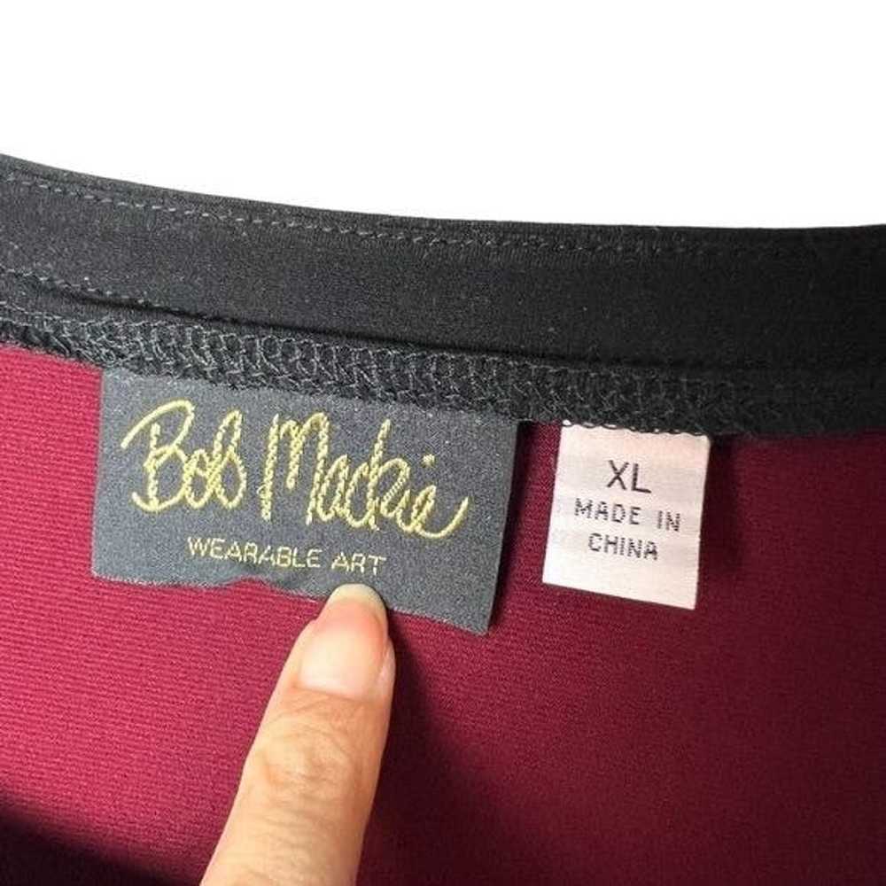 Other Bob Mackie Wearable Art Long Sleeve Burgund… - image 3