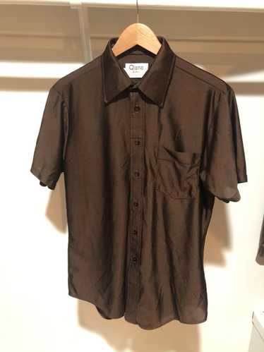 Dupont × Vintage DuPont “Qiana” Brown Button Up