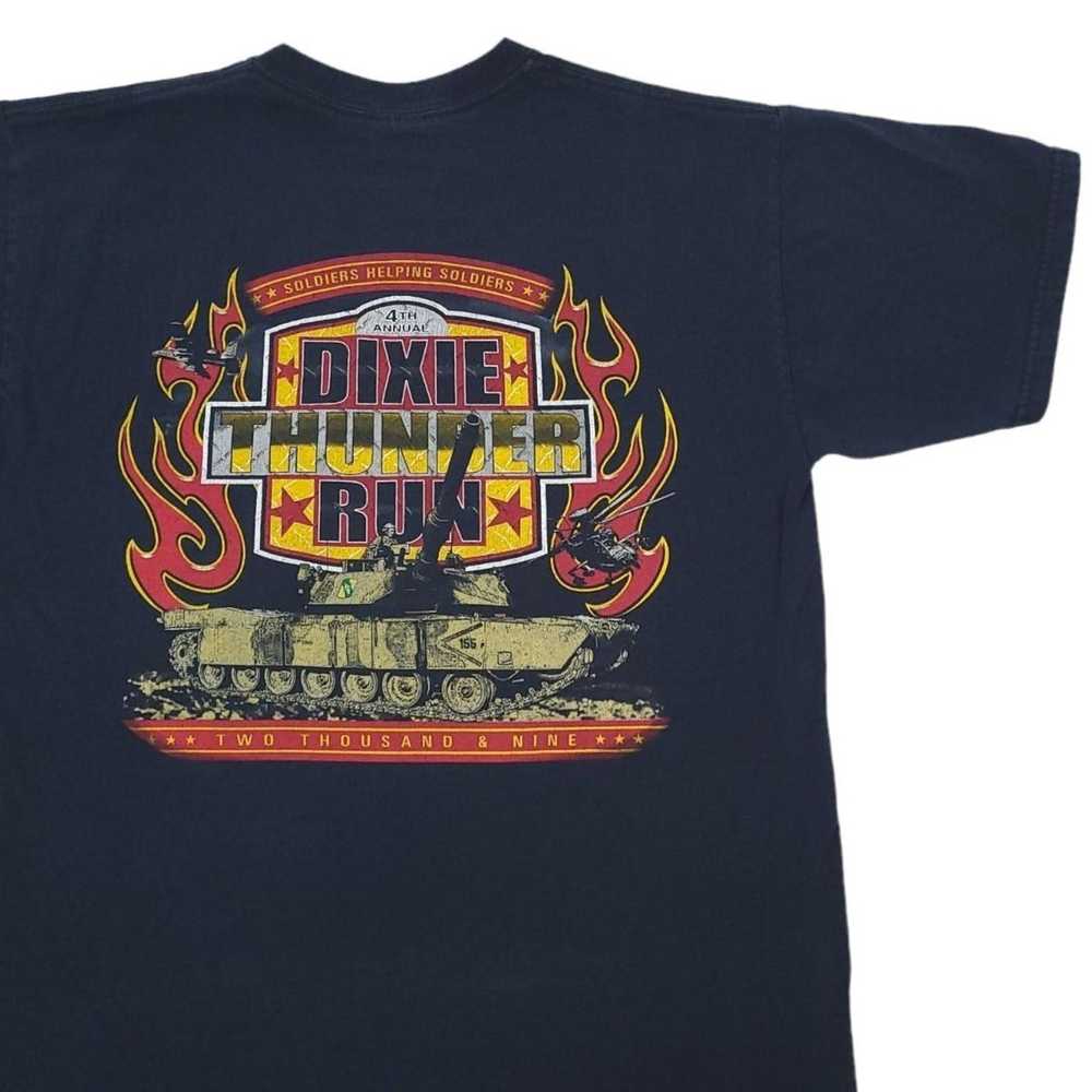 Gildan 2009 Dixie Thunder Run T Shirt Soldiers He… - image 6