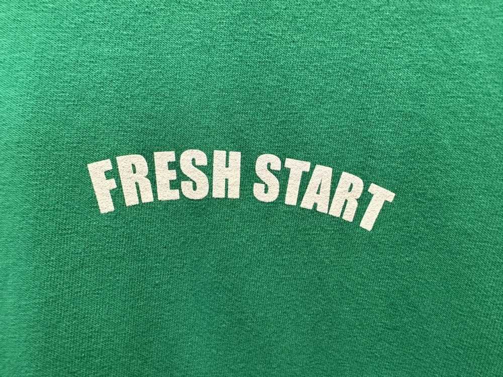 Streetwear × Vintage “Fresh Start” Green tee - image 2