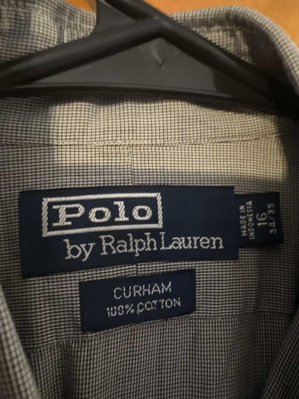 Polo Ralph Lauren Gray tiny checkered button down - image 3