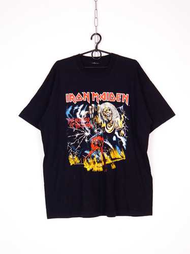 LandOfTheLoud Vintage 80s Iron Maiden Number of The Beast 1982 Beast on The Road USA Tour Concert T Shirt - Eddie - Great Southern Co