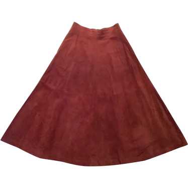 Rare 1973  ‘Mario Valentino’  Suede Sample Skirt