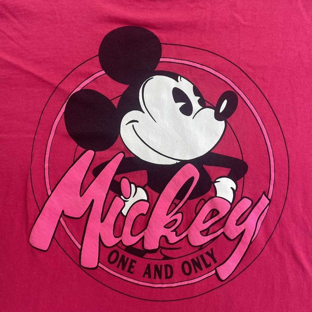 Disney × Vintage Vintage 90s Pink Mickey Mouse Pu… - image 2