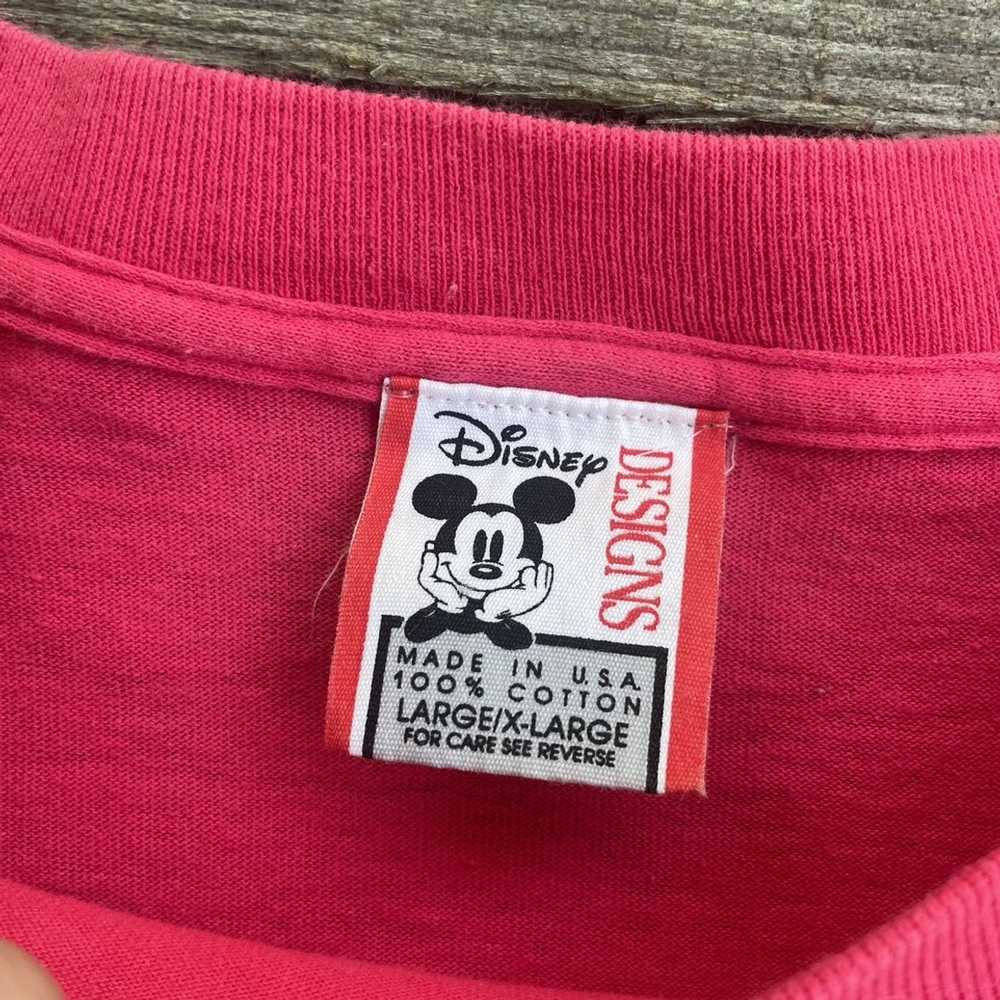 Disney × Vintage Vintage 90s Pink Mickey Mouse Pu… - image 3