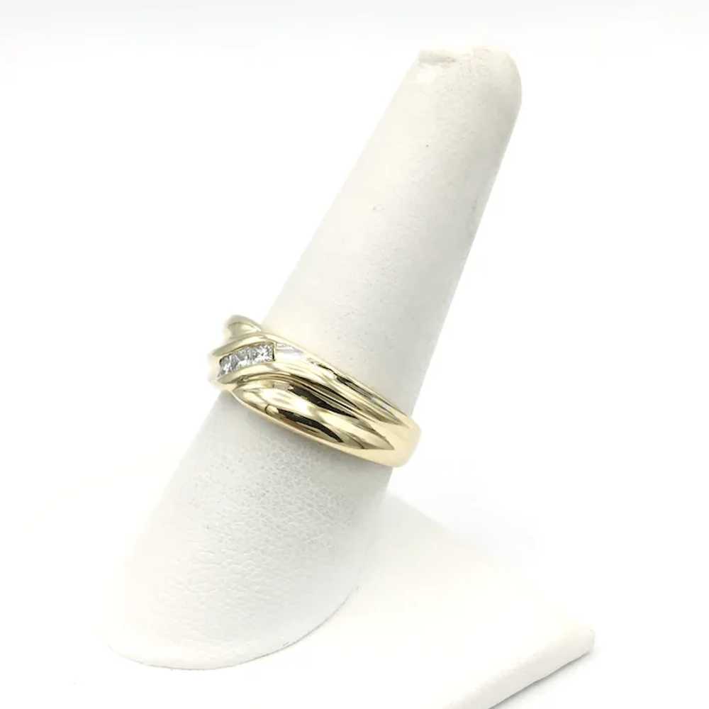 14K Men's Diamond Ring - image 2