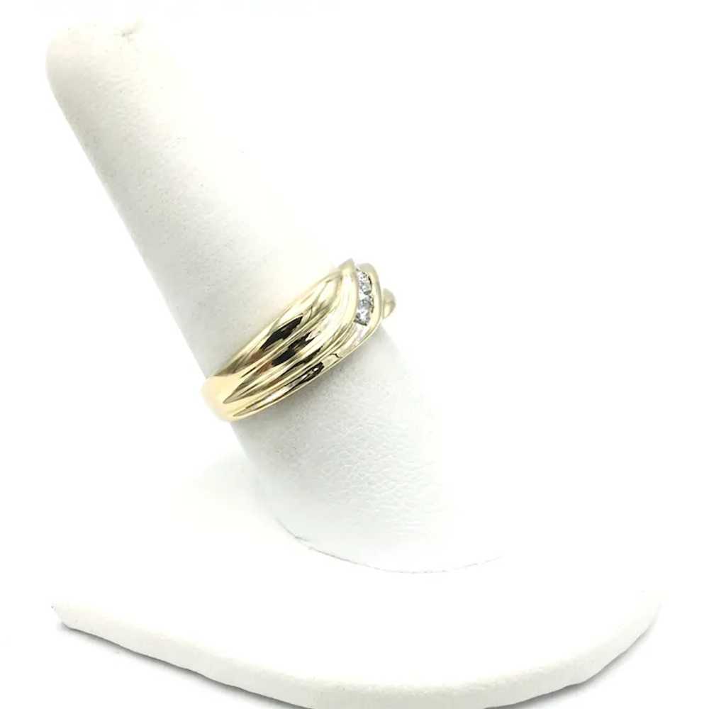 14K Men's Diamond Ring - image 3