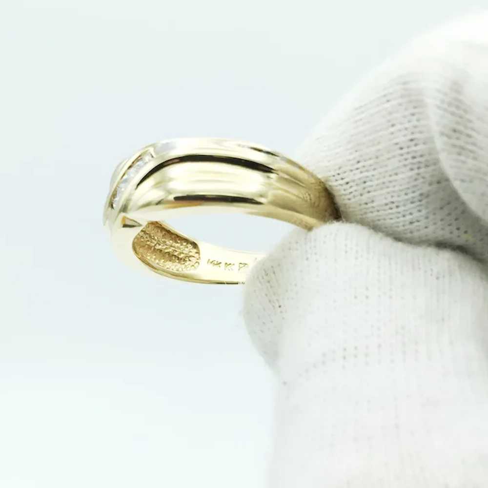 14K Men's Diamond Ring - image 4