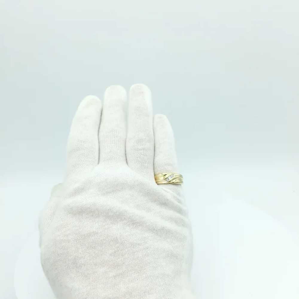 14K Men's Diamond Ring - image 5