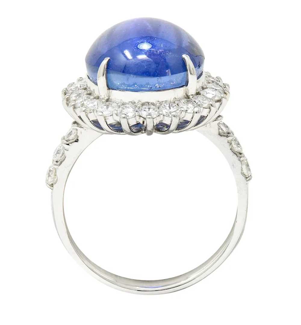 Contemporary 15.65 CTW Star Sapphire Diamond Plat… - image 10