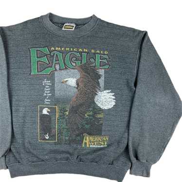 Animal Tee × Vintage Vintage 90s American Bald Ea… - image 1