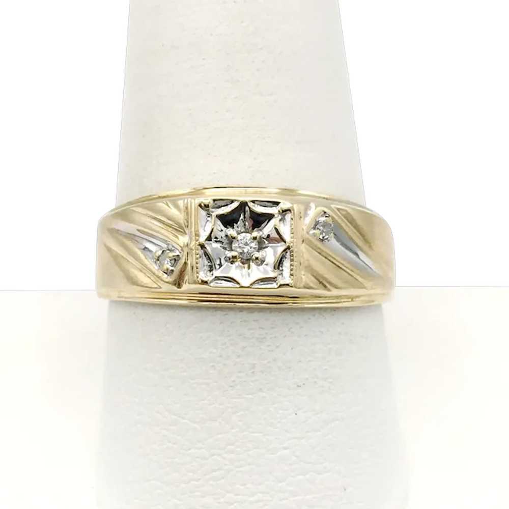 10K Men's Diamond Ring - image 1