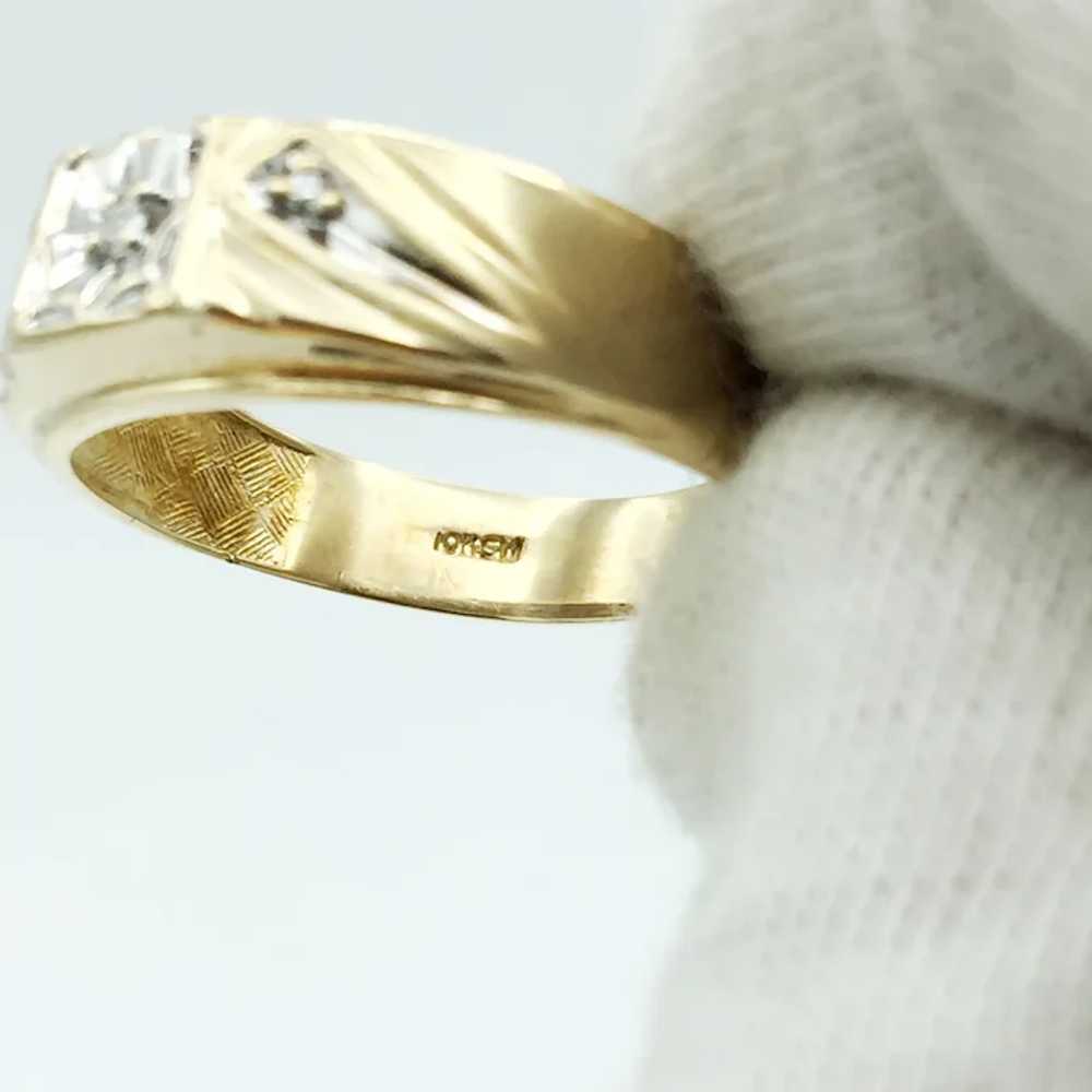 10K Men's Diamond Ring - image 3