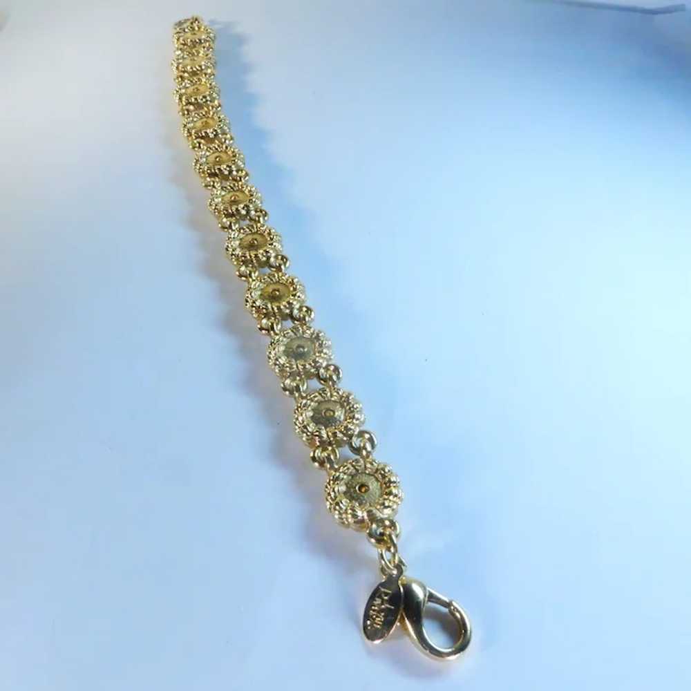 Joan Rivers Signed Gold Tone and Rhinestone Tenni… - image 5