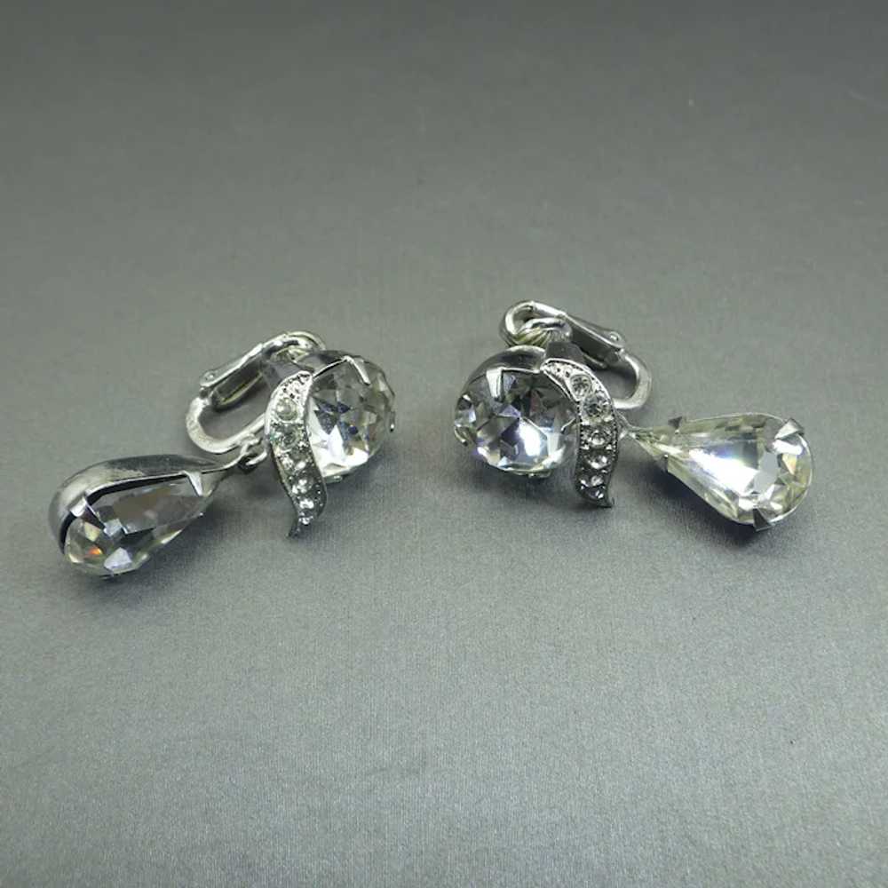 Signed Crystal Eisenberg Clip On Earrings, Multi … - image 6