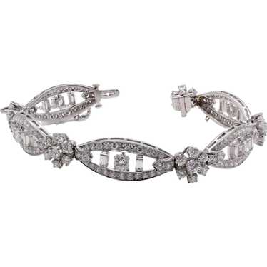 1960s Diamond Platinum Cocktail Bracelet