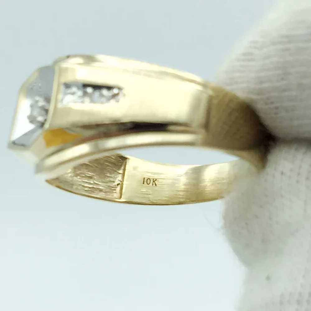 10K Men's Diamond Ring - image 3