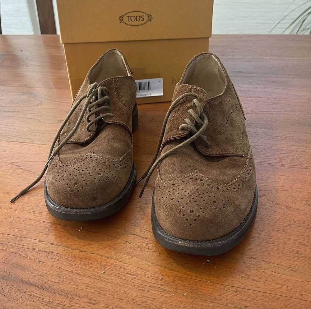 Tod's Tod’s mens suede shoes 9 made in Italy - image 4