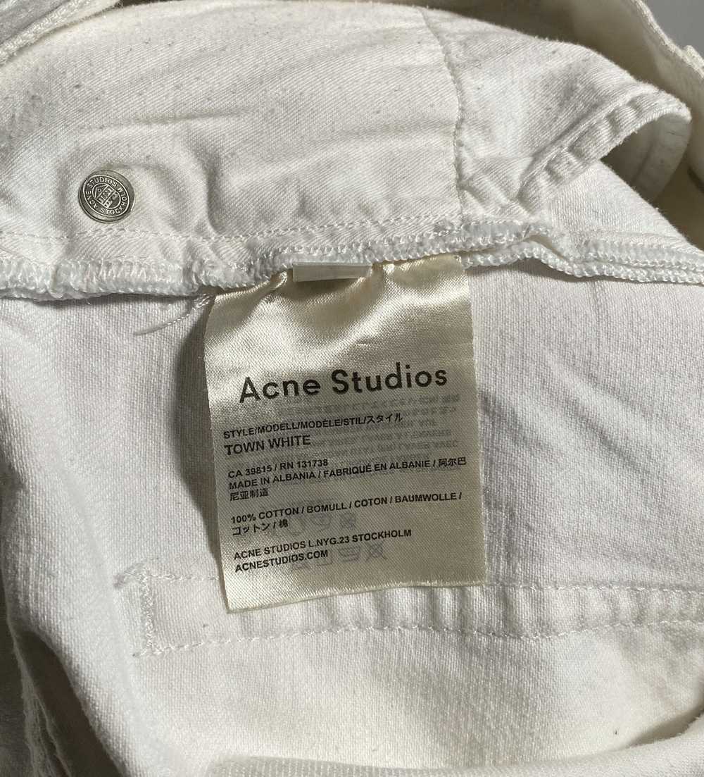 Acne Studios Acne Studios White Jeans Town White … - image 3