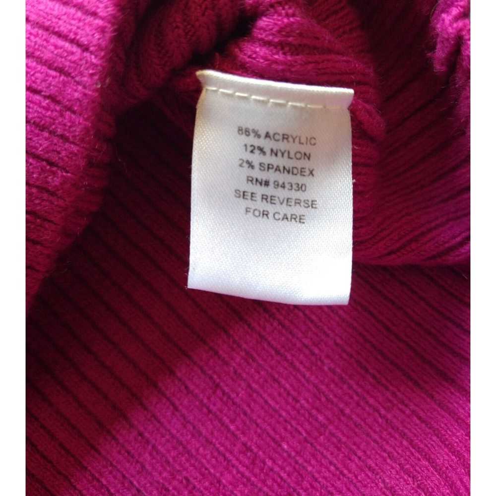 Other Takeout Pink Magenta V-neck Long Sleeve Swe… - image 10