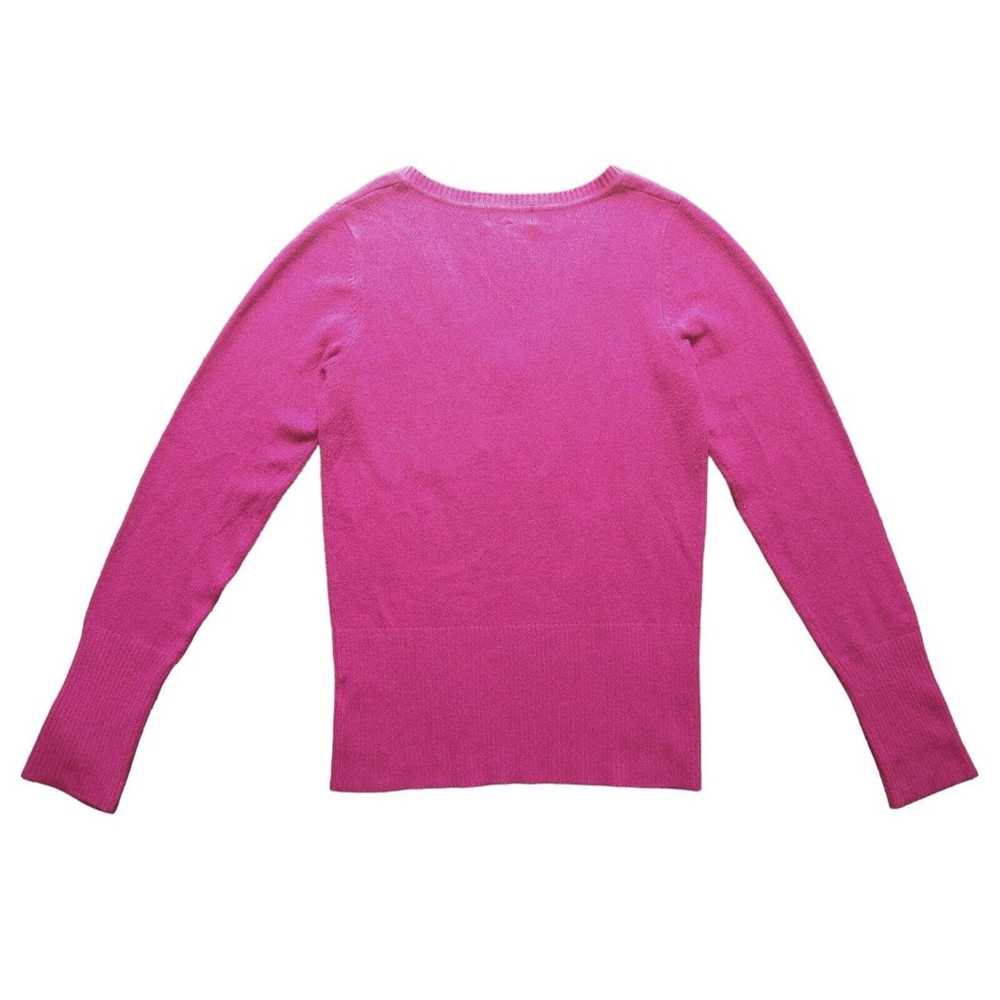 Other Takeout Pink Magenta V-neck Long Sleeve Swe… - image 5