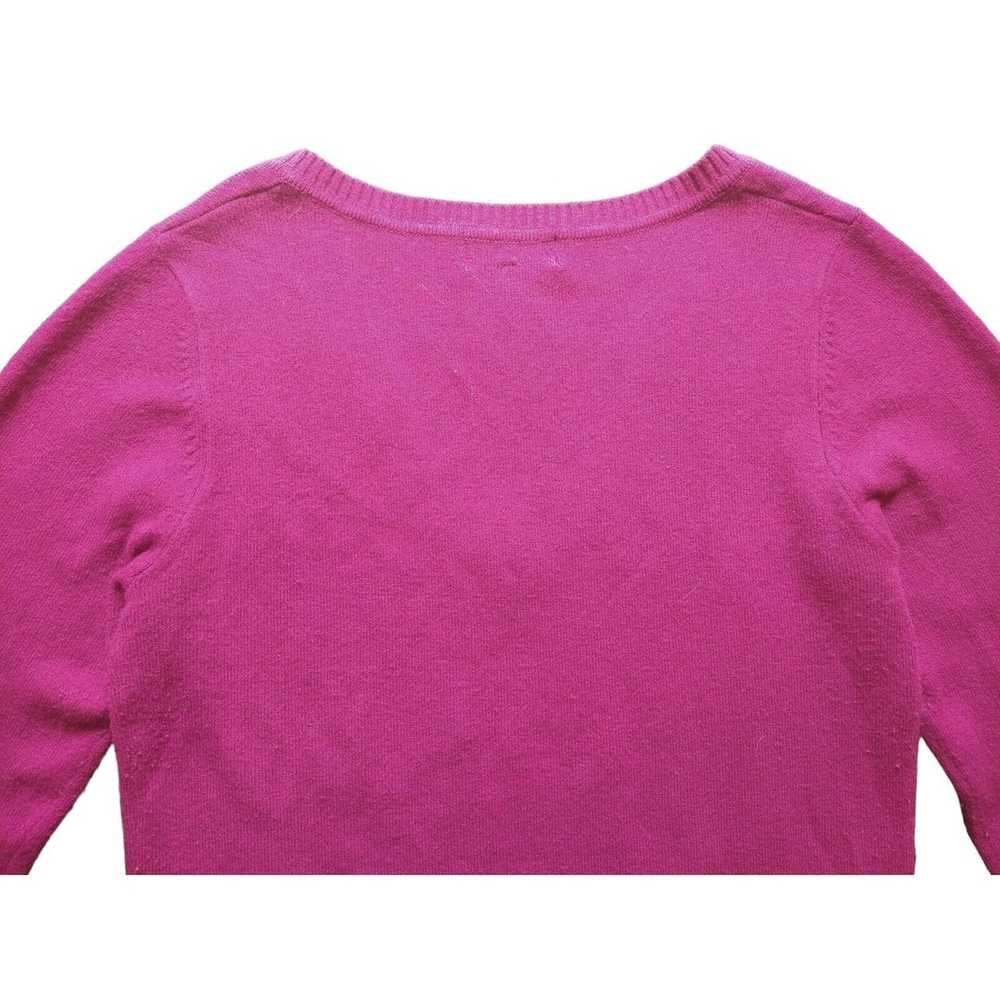 Other Takeout Pink Magenta V-neck Long Sleeve Swe… - image 6