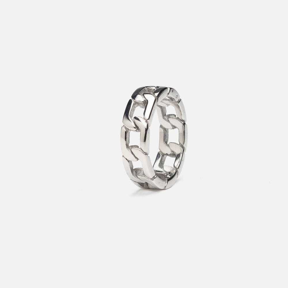 Vintage Silver Cuban Ring - image 1