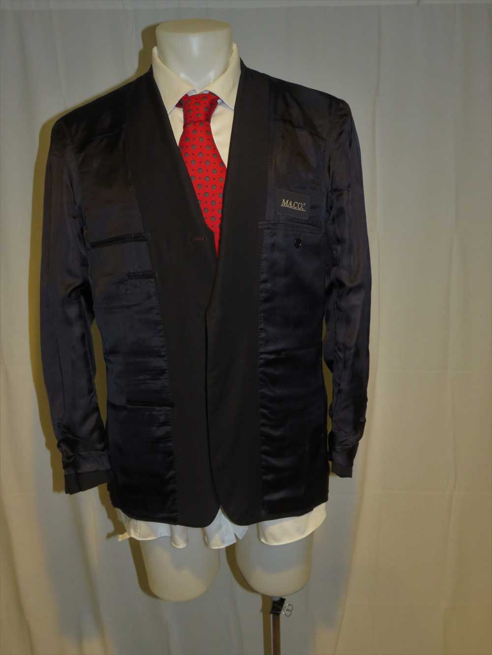 Other MACO Caruso Cerruti Dark Blue Gabardine Two… - image 10