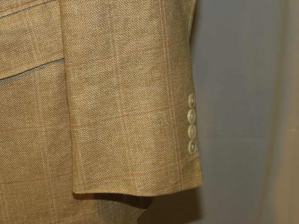 Paul Stuart Barley Tan Plaid Recent Silk Blend Tw… - image 5