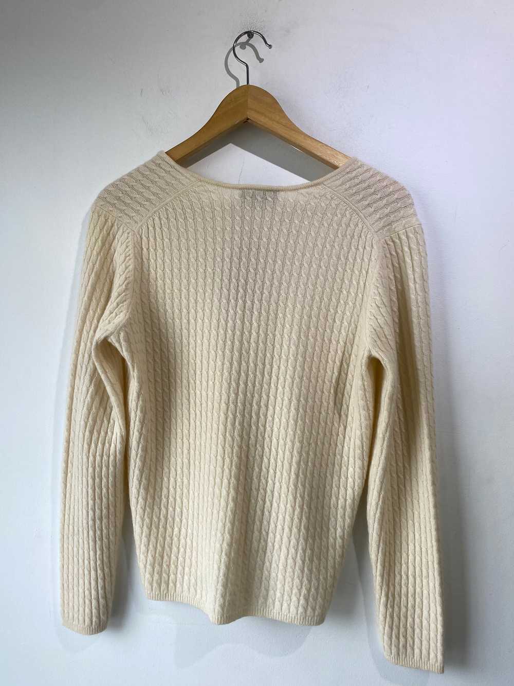 Ann Taylor White Cashmere Sweater - image 2